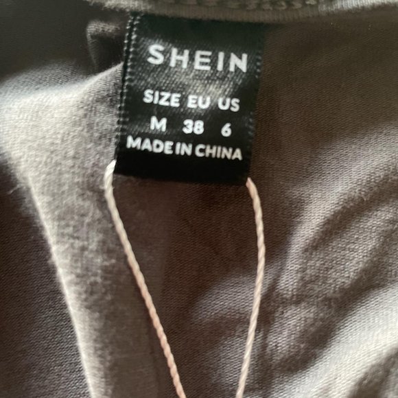 SHEIN Womens Grey Crop-top
